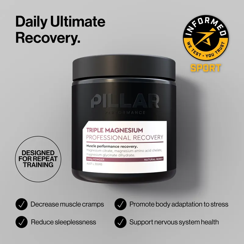 Pillar Triple Magnesium Professional Recovery Berry Sachet 5g-1